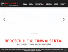 Tablet Screenshot of bergschule.at
